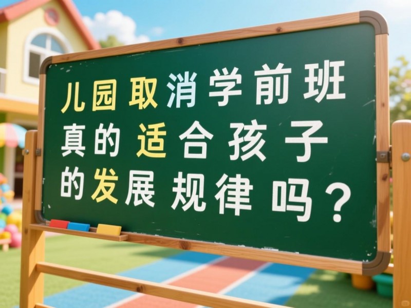 幼儿园取消学前班，真的适合孩子的发展规律吗？