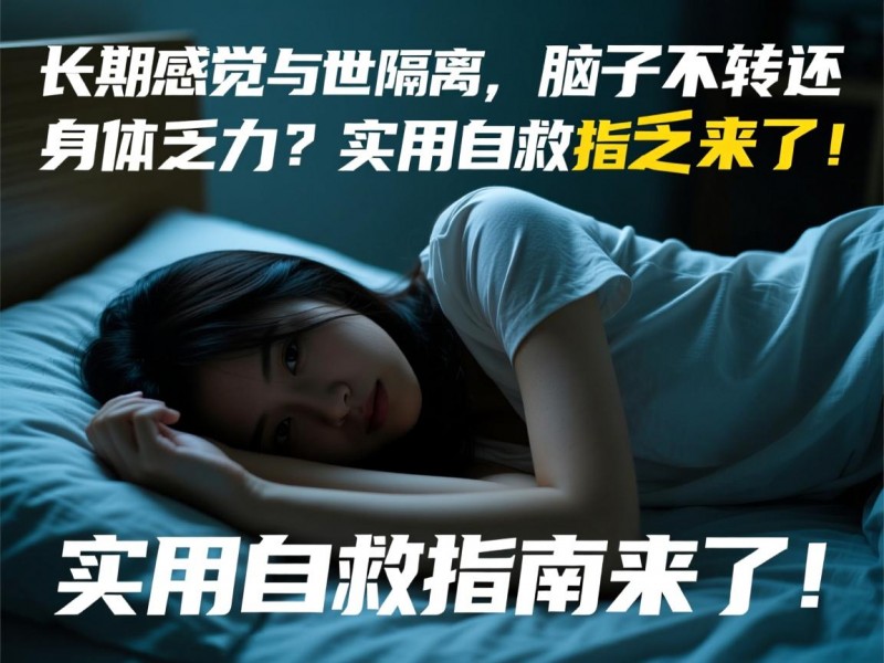 长期感觉与世隔绝、脑子不转还身体乏力？实用自救指南来了！